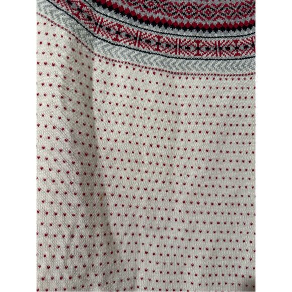 Talbots Nordic fair isle crewneck sweater lambs wool blend 3X - Picture 8 of 10